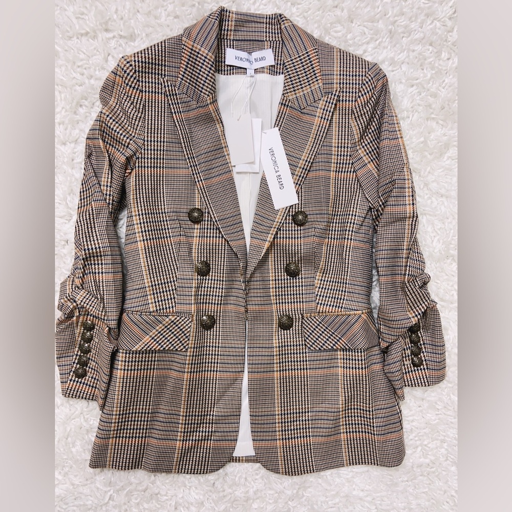 NWT $748 Veronica Beard Beacon Dickey Jacket Blazer